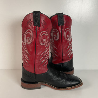 Justin Bent Rail Wildebeest Cowboy Boots | Exotic | USA Made | 10.5 D