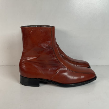 Vintage Florsheim Imperial Zipper Boots 10 D Chelsea Style