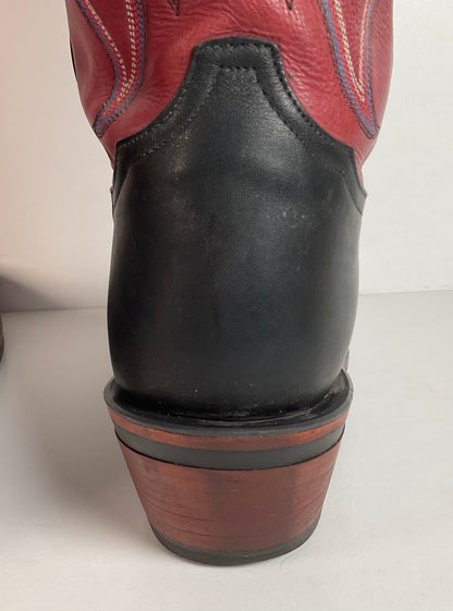 Tony Lama Bullhide Buckaroo Boots | USA Made | Collar Overlay | Men’s 9.5 EE