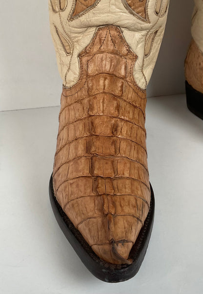 Cuadra Butterfly Cowgirl Boots | Caiman Tail | Tooled Inlays | Women’s 6.5