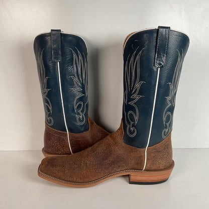 Olathe Pig Skin Suede Cowboy Boots 18 B (Narrow) Rough Out Custom