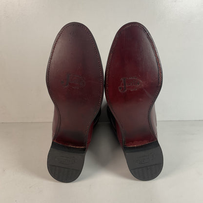 Justin Burgundy Calf Roper Boots 13 D USA Made