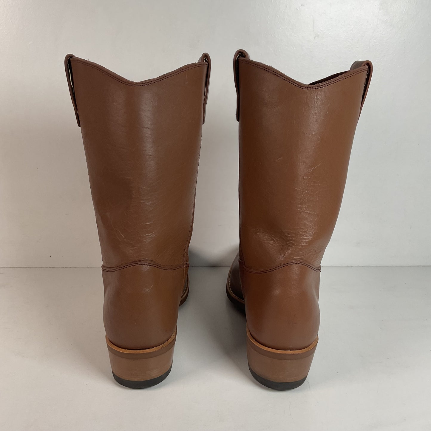 Vintage Double H Ranchwell Wellington Boots 12 D USA Made Pull On