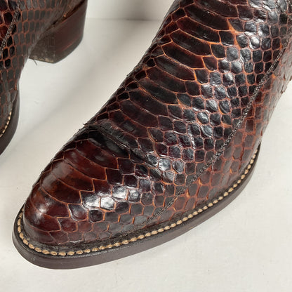 Texas Imperial Python Snakeskin Cowboy Boots | USA Made | Men’s 9.5 D