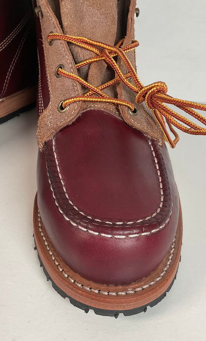 Woolrich Woodsman Moc Toe Boots 10 D USA Made Tobacco