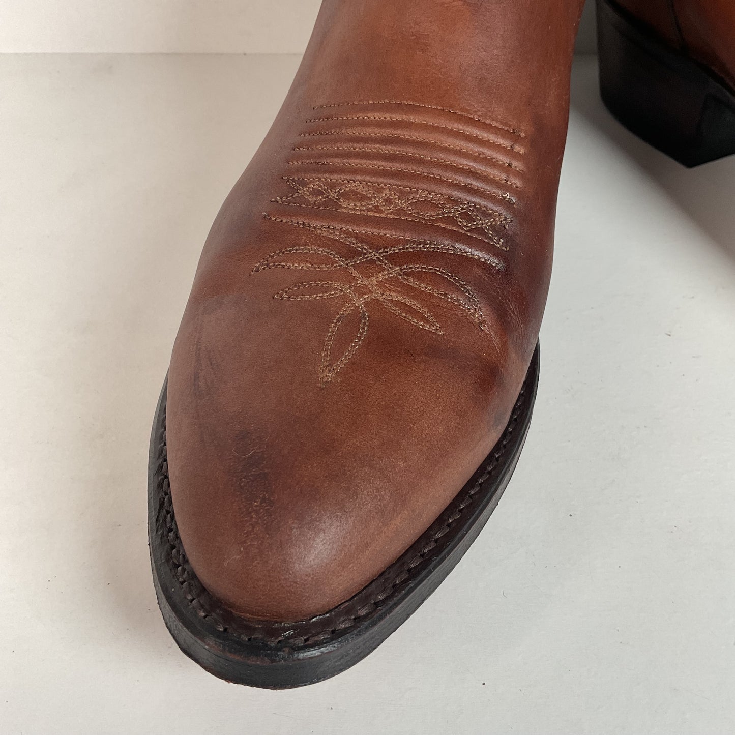 Vintage Dan Post Apache Cowboy Boots | USA Made | Distressed | Men’s 12 D