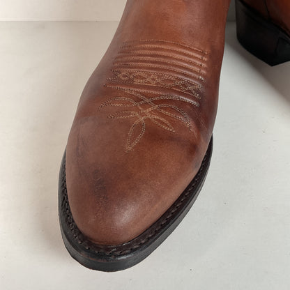 Vintage Dan Post Apache Cowboy Boots | USA Made | Distressed | Men’s 12 D