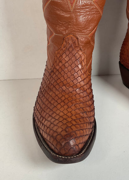 Exotic Anaconda Snakeskin Cowboy Boots Mexico 28.5 | US Men’s 10.5