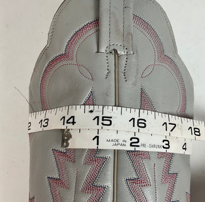 Vintage Panhandle Slim Taupe Cowgirl Boots 7 B Hand Crafted