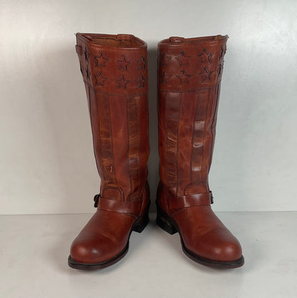 Frye Women’s Engineer Harness Boots 7.5 M 150th Anniversary Stars & Stripes