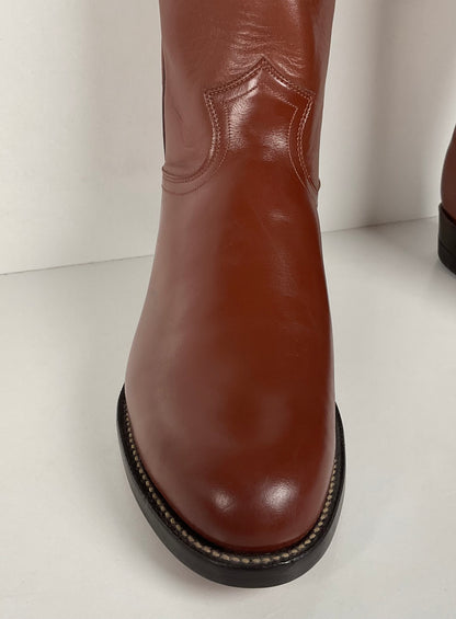 Vintage Justin Roper Boots | USA Made | Classic Brown | Men’s 7.5 D