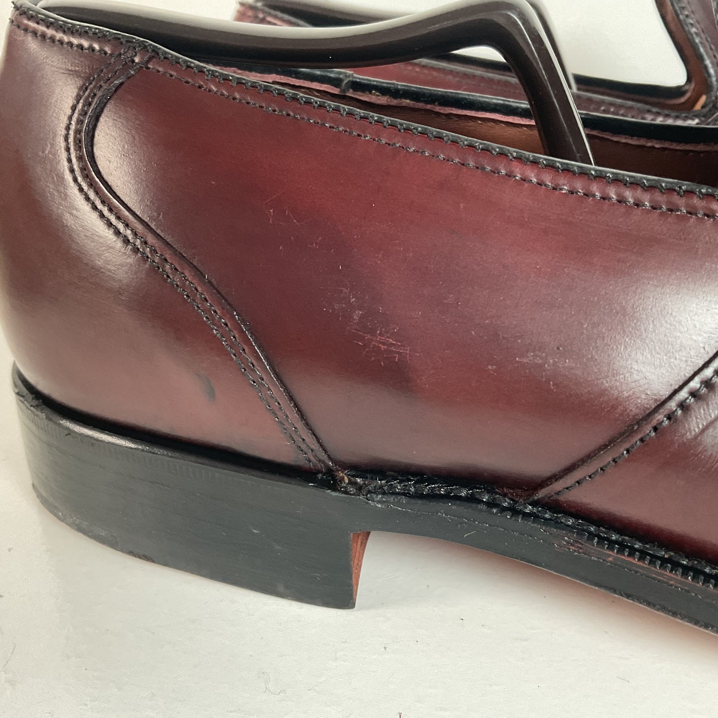 Vintage Hanover LB Shepard Penny Loafers 10 D Genuine Shell Cordovan USA Made