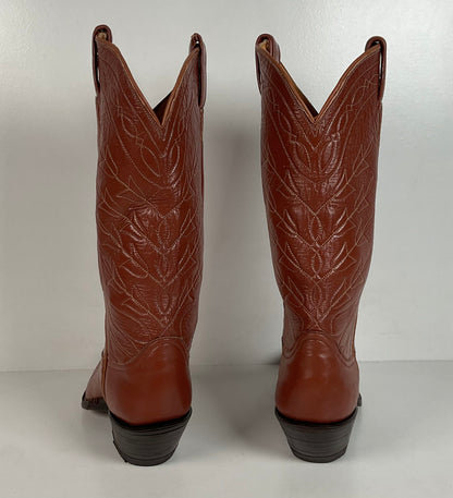 Vintage Tony Lama Cowgirl Boots | Brown | Men’s 5 B | Women’s 6