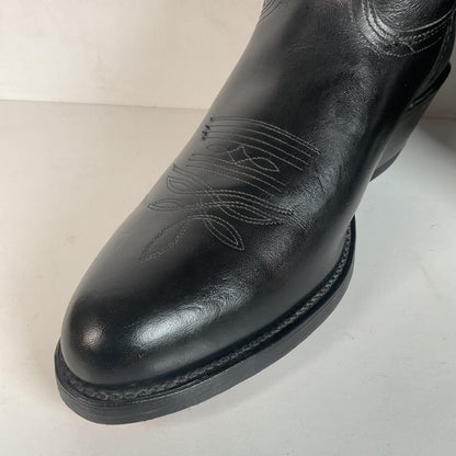 Vintage Double H Tall Buckaroo Cowboy Boots 11 D Old Label USA Made