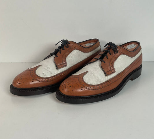 Vintage Johnston Murphy Spectator Shoes | Aristocraft | 1950s-1960s | 10 C