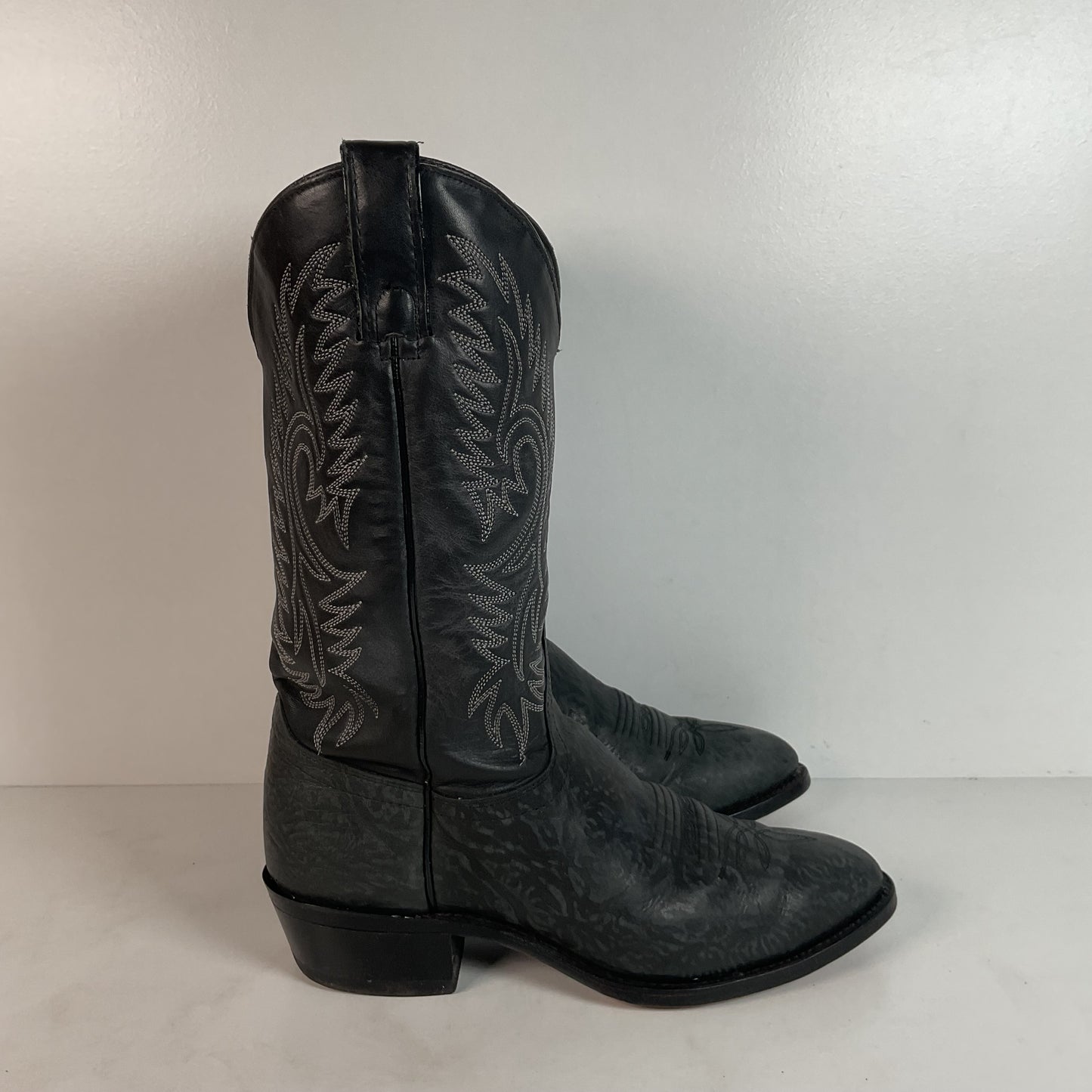 Vintage Texas Sueded Shoulder Cowboy Boots | USA Made | Men’s 8.5 D
