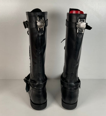 Vintage Harley Davidson Lace Up Tall Boots | Motorcycle | USA Made | Men’s 11.5