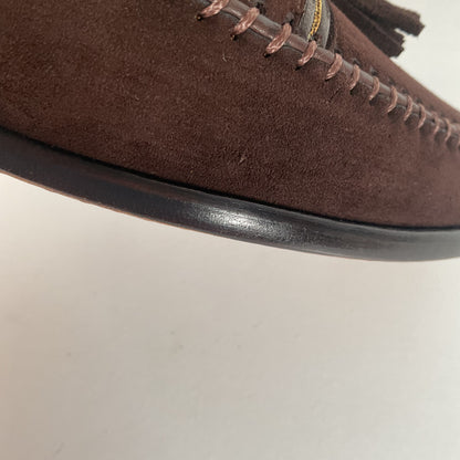 Magnanni Suede Tassel Loafers | Chocolate Brown | 10.5 M