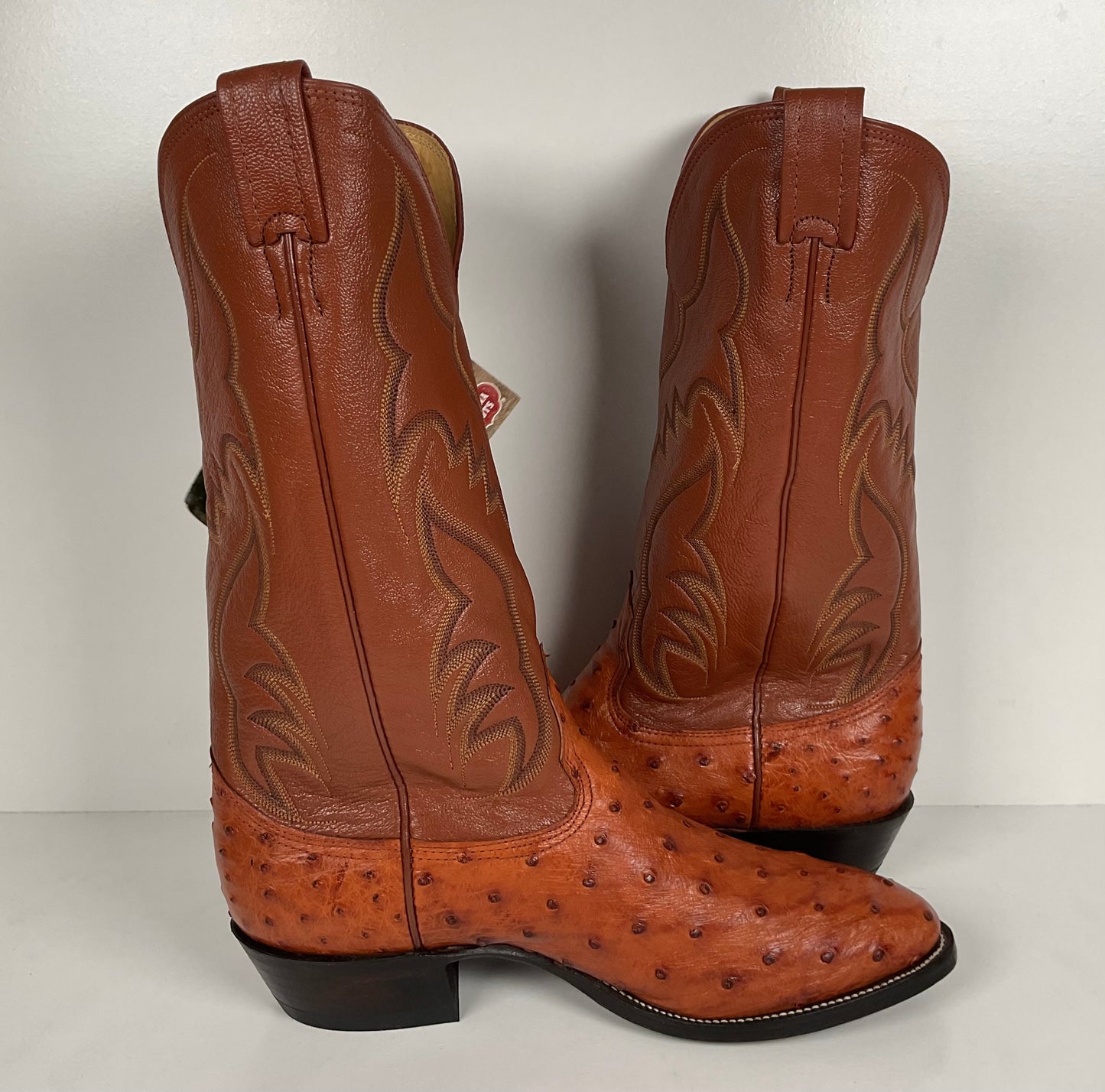 Vintage Nocona Full Quill Ostrich Cowboy Boots | USA Made | Men’s 9 E