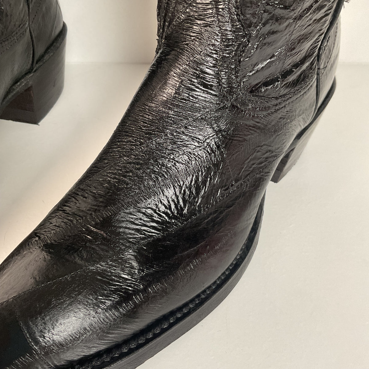 Vintage Nocona Full Eel Skin Cowboy Boots | Exotic | Men’s 5.5 | Women’s 6.5