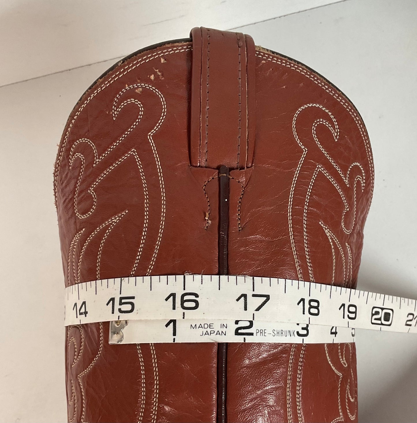Vintage Tony Lama Gold Label Cowboy Boots 9.5 B John Wayne Toe