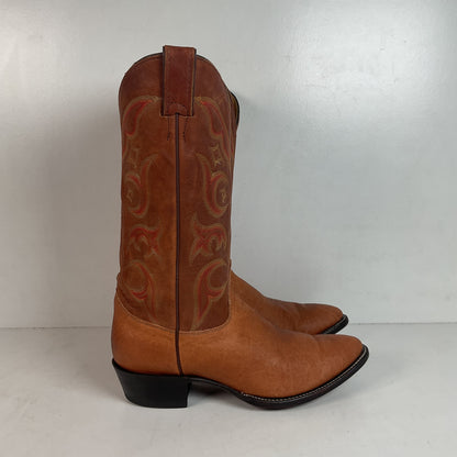 Justin Elephant Cowboy Boots 9.5 D Exotic USA Made Exotic