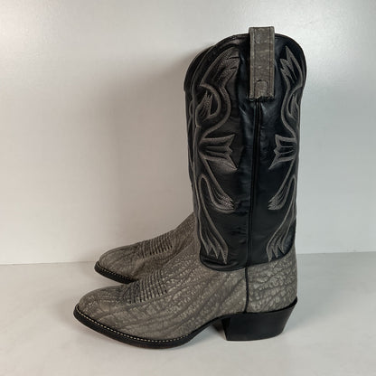 Vintage J. Chisholm Sueded Cowboy Boots | USA Made | 10 EE