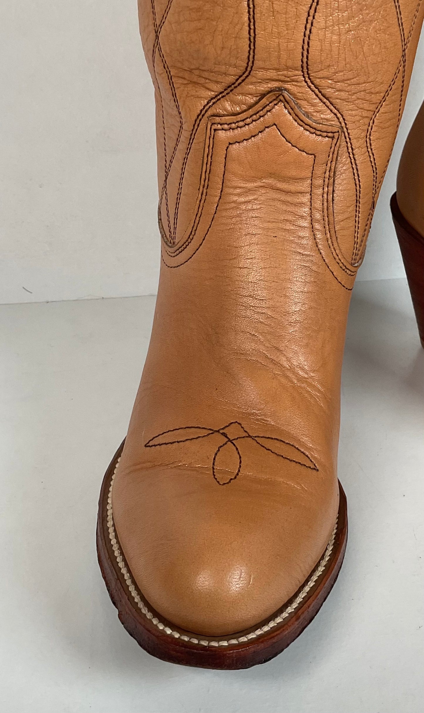 Vintage Frye Cowgirl Boots | USA Made | Butterscotch | Women’s 8.5 B