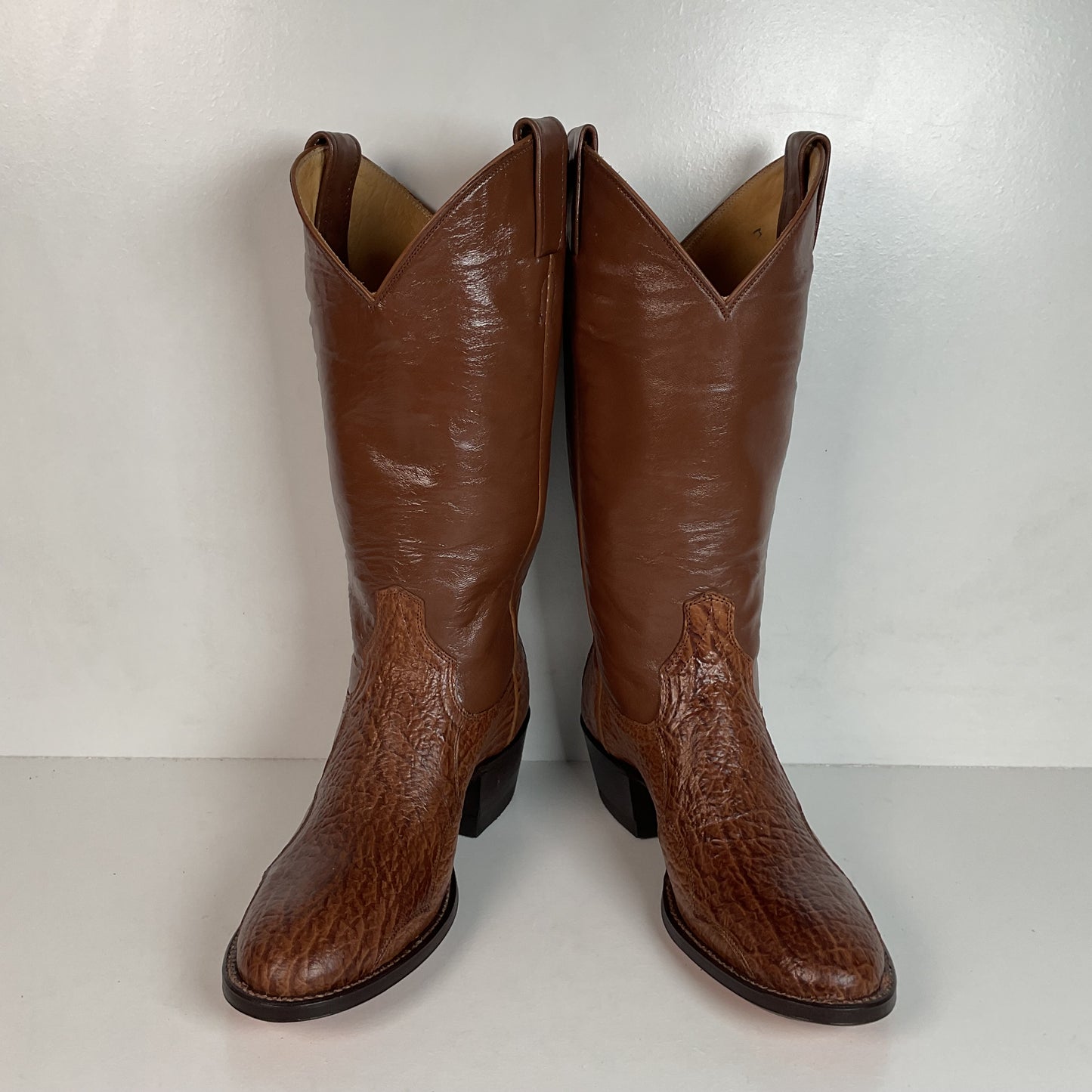 Vintage Laramie Exotic Shark Skin Cowboy Boots Men’s 6 B | Women’s 7 USA Made
