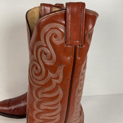 Vintage Tony Lama Teju Lizard Cowboy Boots | Gold Label | Narrow | Men’s 9.5 B