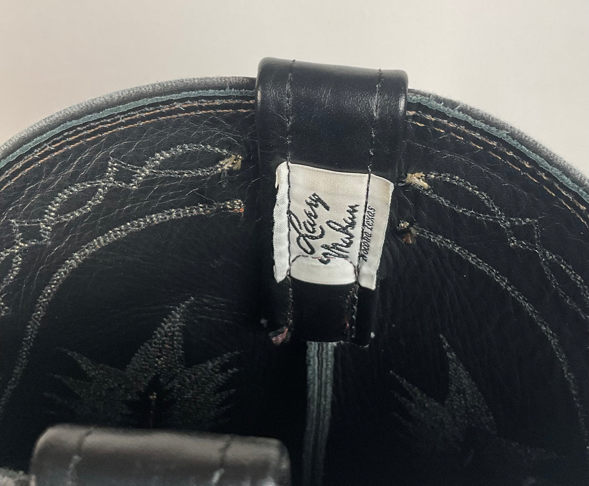 Larry Mahan Smooth Ostrich Roper Boots | Exotic | Crepe Sole | Men’s 13 D