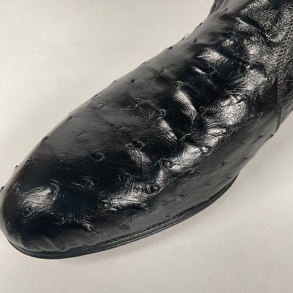 Mezlan for Avventura | Chelsea Zipper Boots | Exotic Ostrich Quill | Men’s 10.5