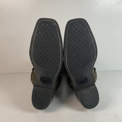 Women’s Frye 12 R Harness Boots 11 M Olive Brown Retired