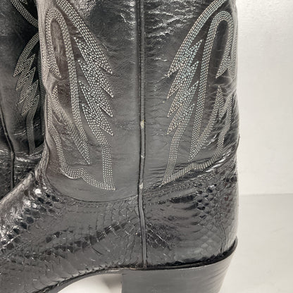 Texas Imperial Snakeskin Cowboy Boots | USA Made | Python | Set of (2) | 9.5 D