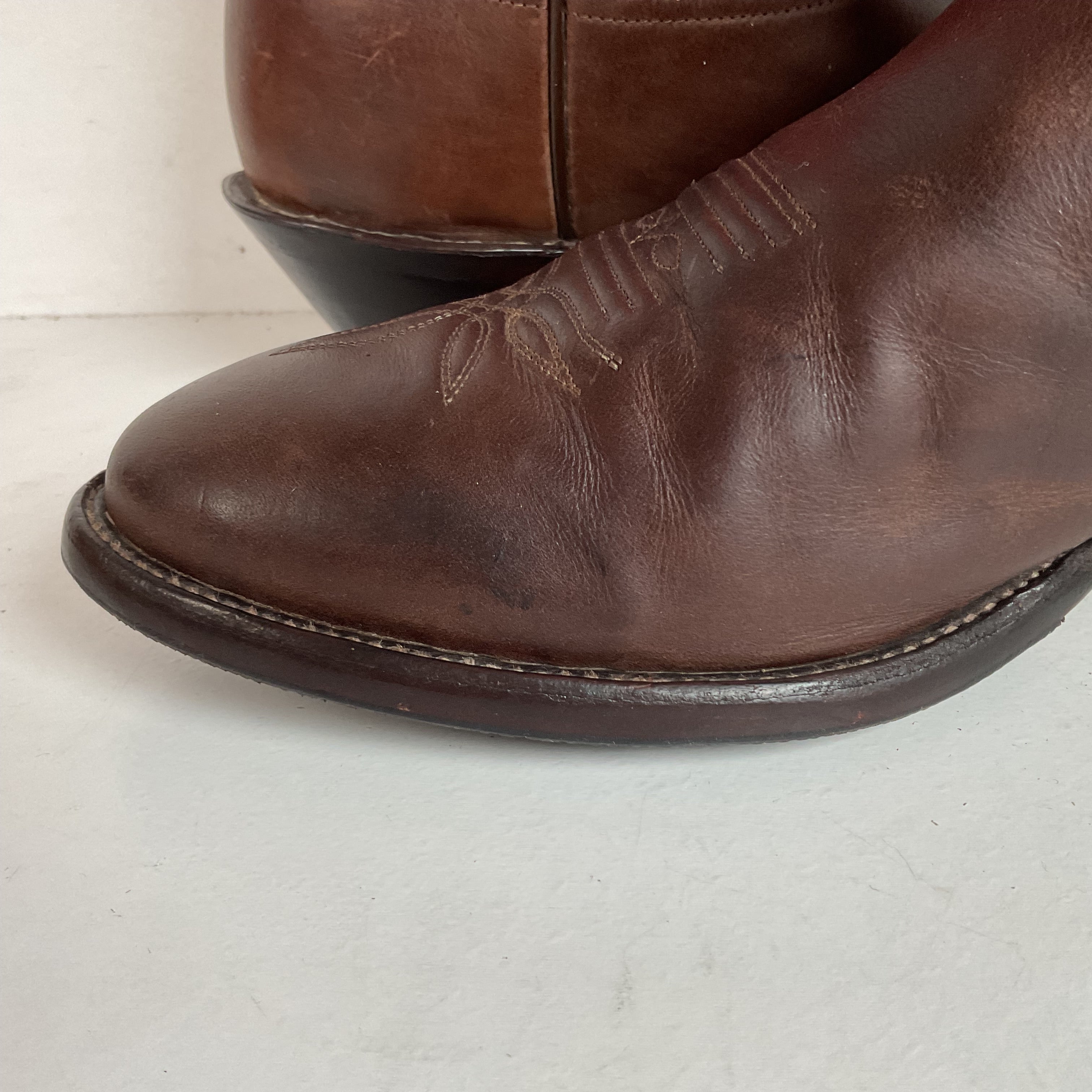 Vintage Tony Lama Buckaroo Cowboy Boots 11 D Punchy USA – Lake's