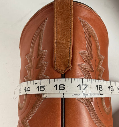 Rios Of Mercedes Smooth Ostrich Cowboy Boots 13 B Exotic USA Made