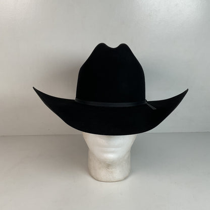 Vintage Milano Larry Mahan Cowboy Hat 6 5/8 Ridgetop Black 5X USA Made