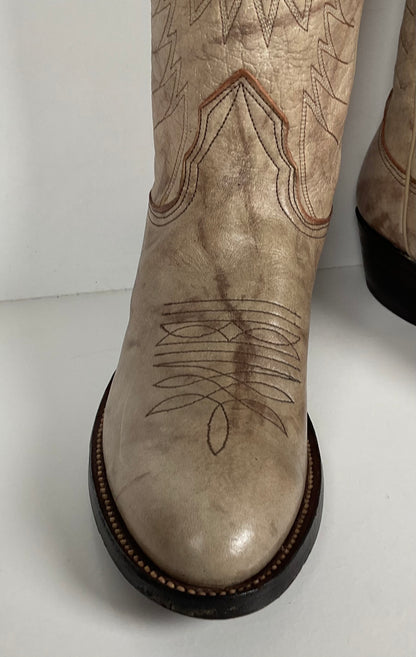 Vintage Nocona Cowgirl Boots | Marbled Grey | Men’s 6 | Women’s 7