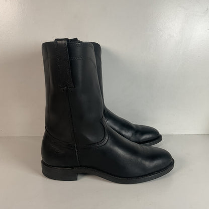 Frye Pull On Motorcycle Boots Men’s 8.5 M | Women’s 9.5 USA Made Soft Toe Roper
