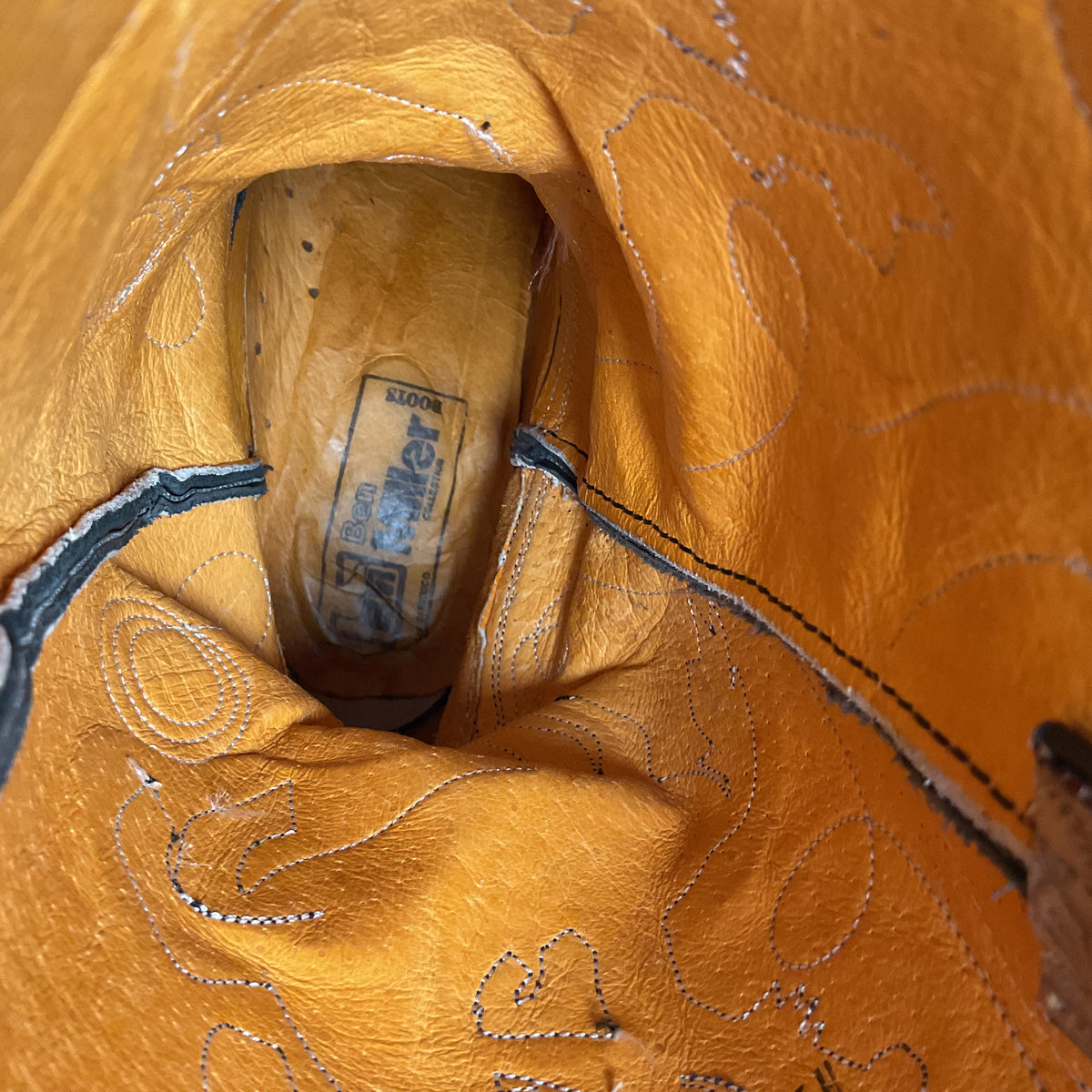 Vintage Ben Miller Cowgirl Boots | Tooled Inlays | Bucking Bronco | Women’s 10 B