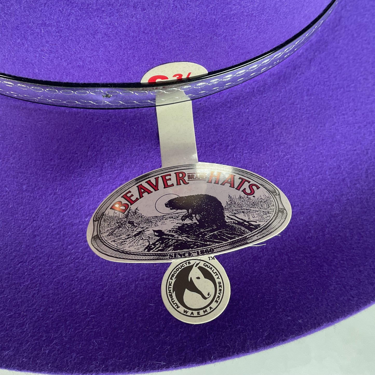 Beaver Brand Purple Cowgirl Hat 6 3/4” USA Made 5X