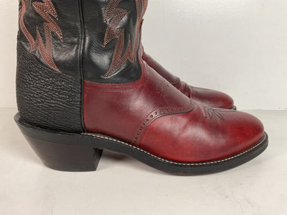Tony Lama Renegade Buckaroo Boots | Shark Skin Heel | Exotic | USA Made | 13 B
