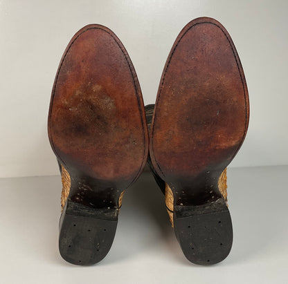 Vintage Tony Lama Boa Snake Cowboy Boots | Exotic | USA Made | Men’s 12 D
