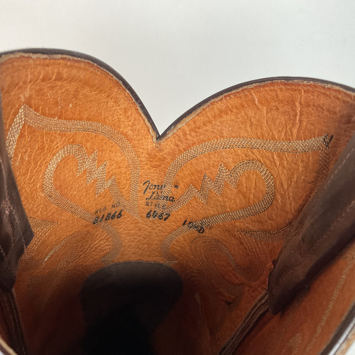 Vintage Tony Lama Cowboy Boots | Bay Apache Cowhide | Men’s 10.5 D