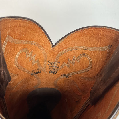 Vintage Tony Lama Cowboy Boots | Bay Apache Cowhide | Men’s 10.5 D