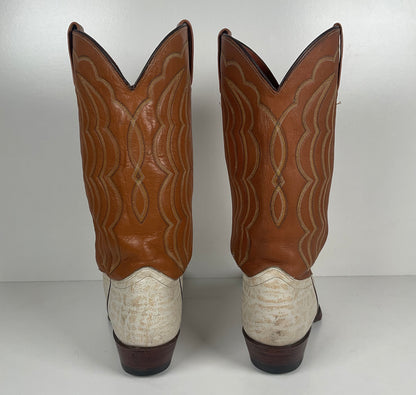 Vintage J. Chisholm Antelope Cowboy Boots | Exotic | USA Made | Men’s 9.5 D