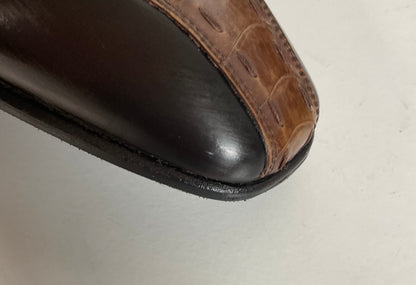 Mezlan Exotic Ostrich Leg Loafer Shoes 9.5 M Recrafted