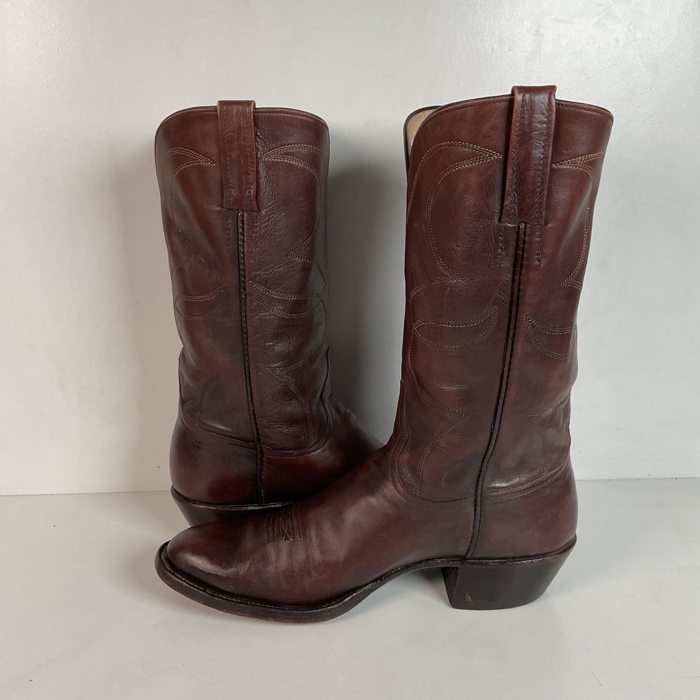 Vintage Rocky Carroll Custom Cowgirl Boots 8-8.5 Texas Americana