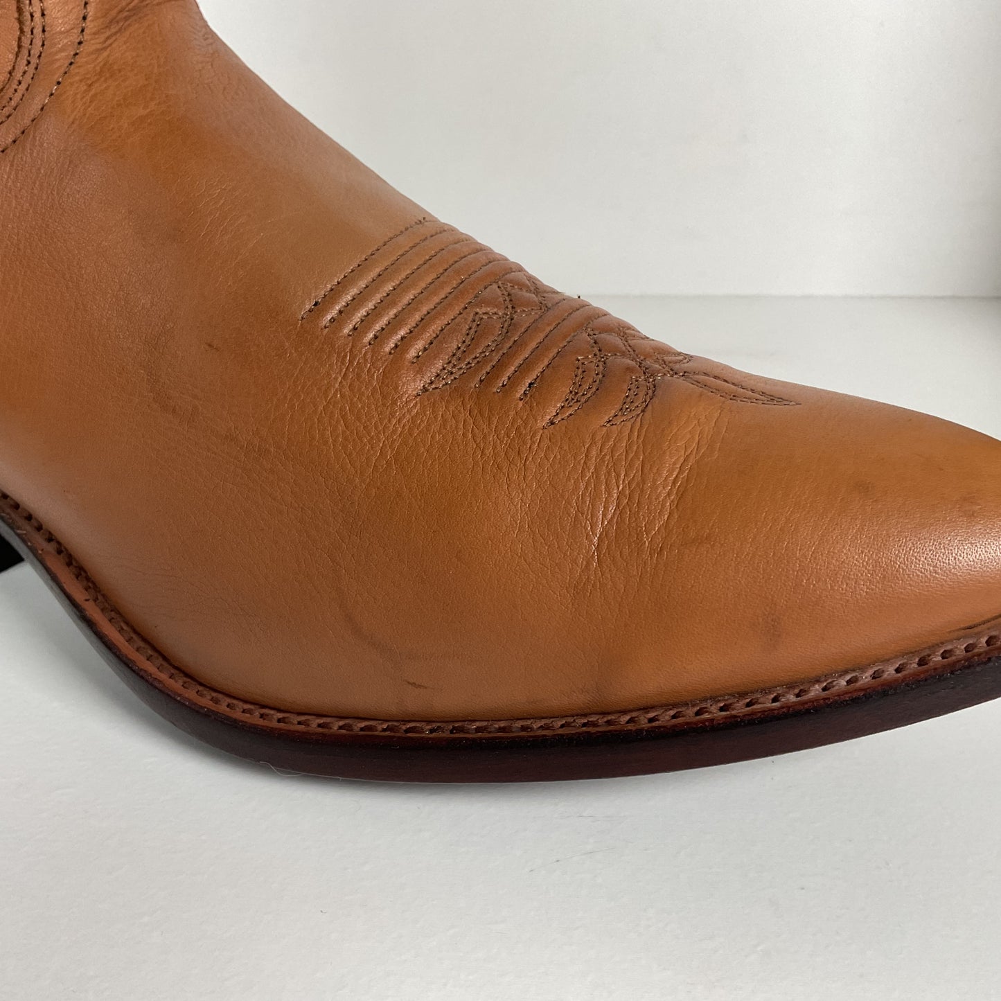Vintage J. Chisholm Buckskin Cowboy Boots | USA Made | Men’s 13 D