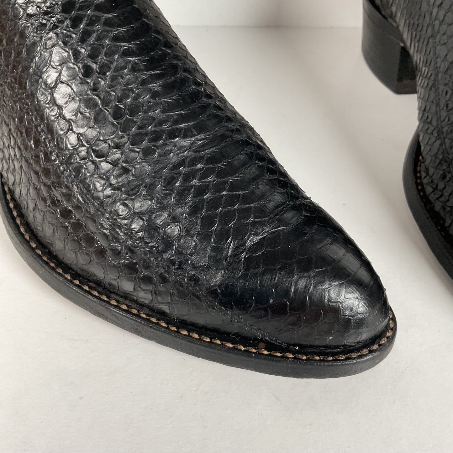 Texas Imperial Snakeskin Cowboy Boots | USA Made | Python | Set of (2) | 9.5 D